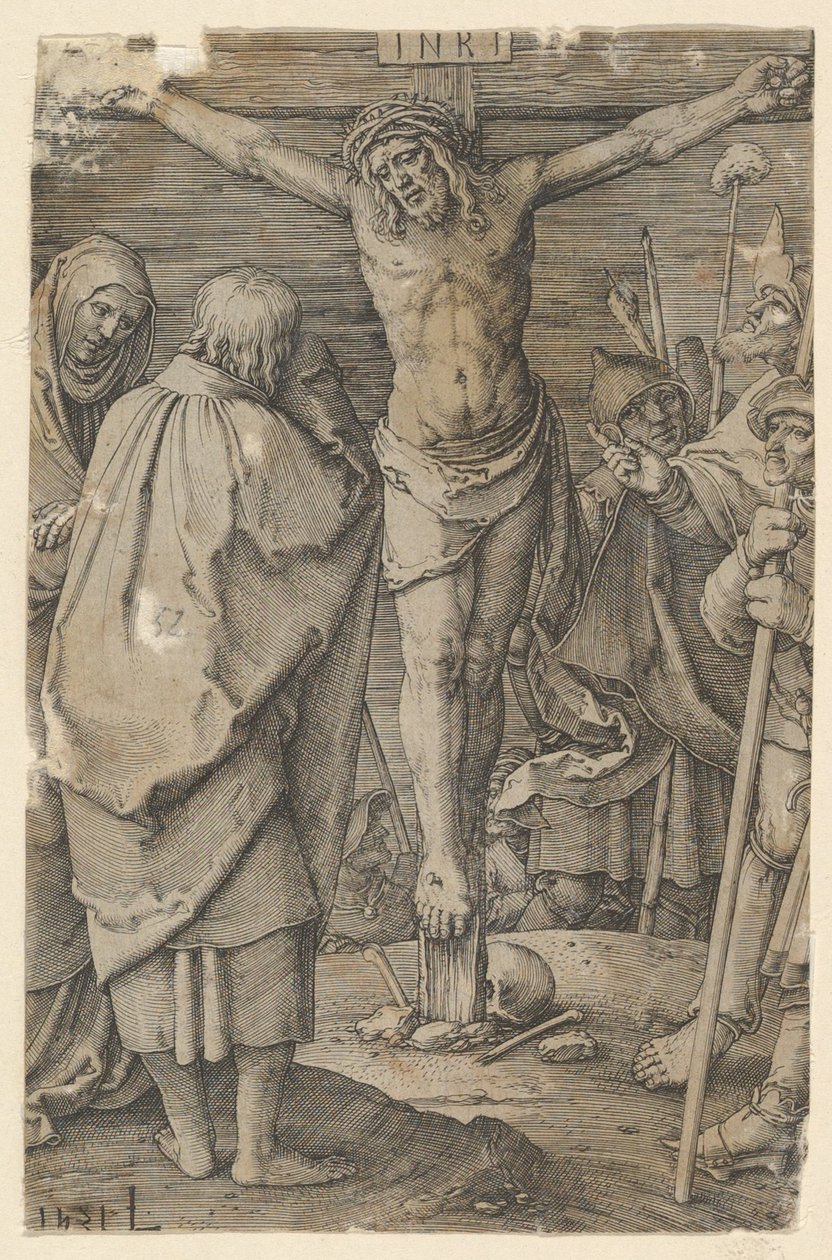 Kreuzigung, aus der Folge „Die Passion“ von Lucas van Leyden