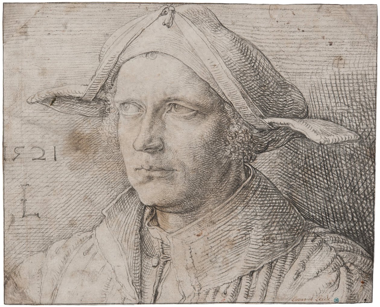 Porträt eines jungen Mannes von Lucas van Leyden