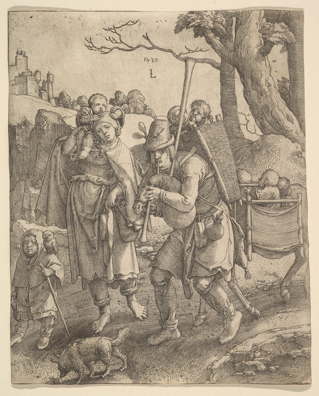 Die Bettler Eulenspiegel, 1520 von Lucas van Leyden