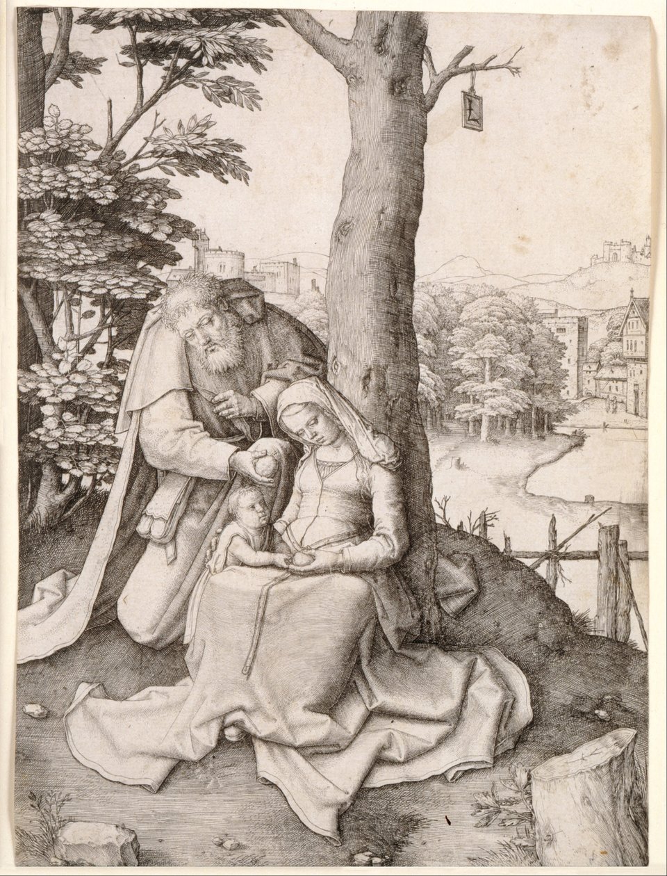 Die Heilige Familie von Lucas van Leyden