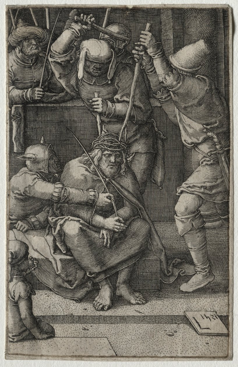 Die Passion: Christus mit Dornen gekrönt, 1521 von Lucas van Leyden