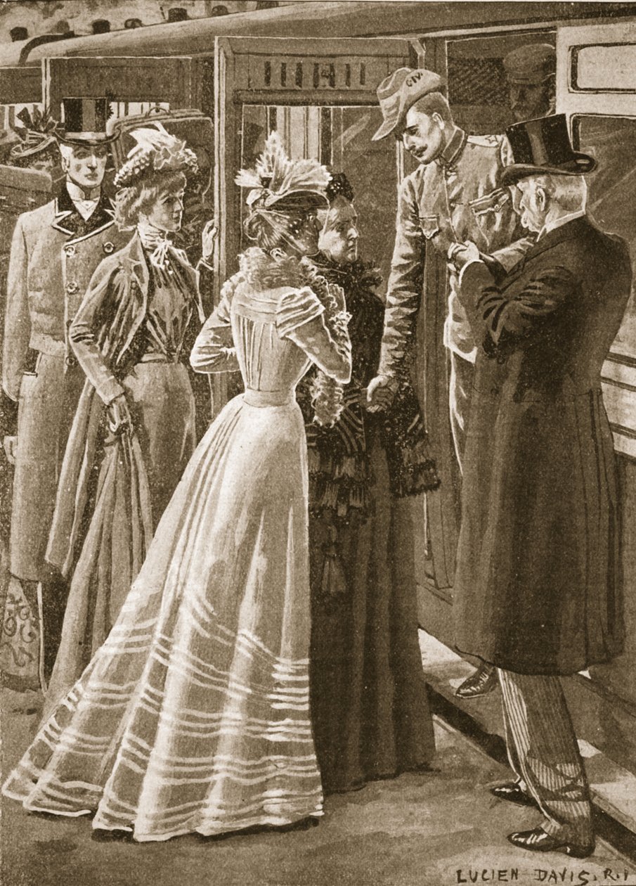 Zurück aus dem Krieg: ein C.I.V. heimgekehrt, Illustration aus 