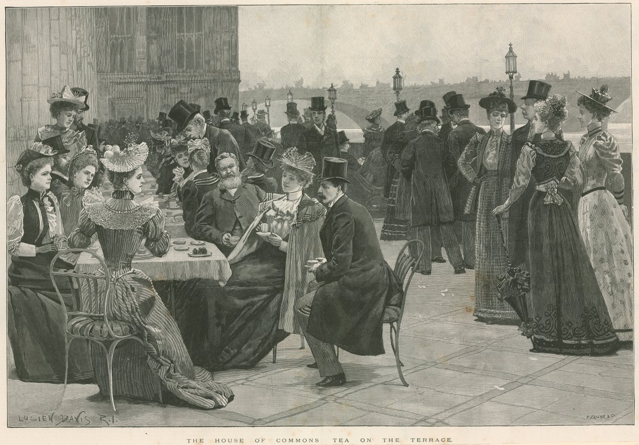 Der Tee auf der Terrasse des House of Commons von Lucien Davis