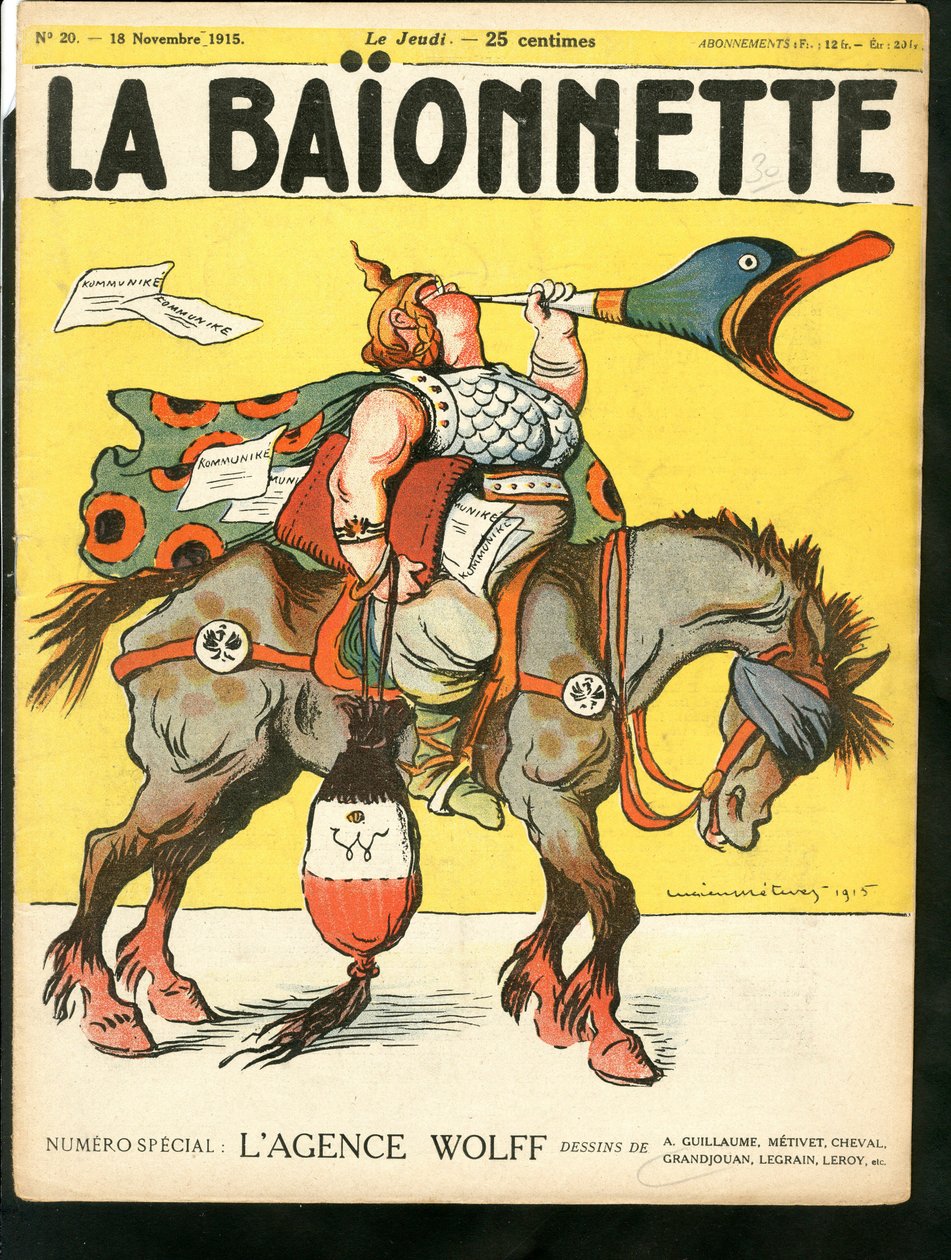 Cover von "La Baionnette", Satirique en Couleurs von Lucien Metivet