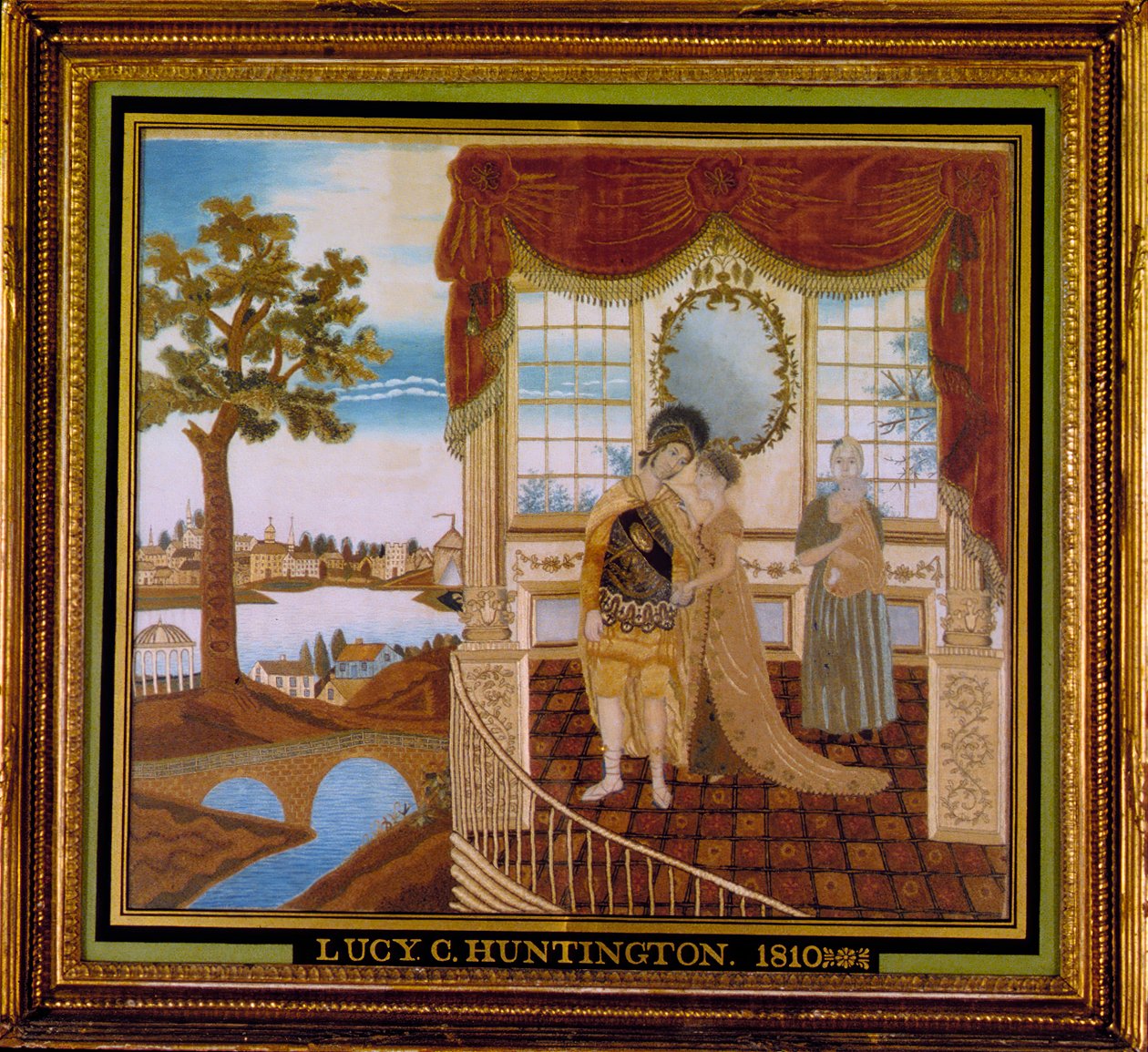 Hektor nimmt Abschied von seiner Familie, 1810 von Lucy C Huntington