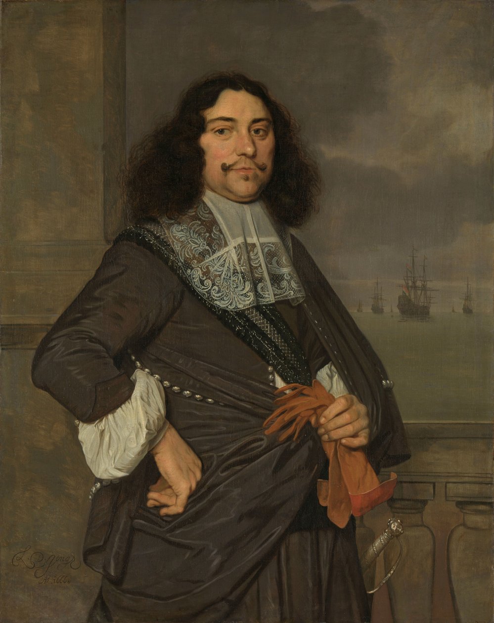 Jan van Nes (1631-80), Vizeadmiral von Holland und Westfriesland von Ludolf de Jongh