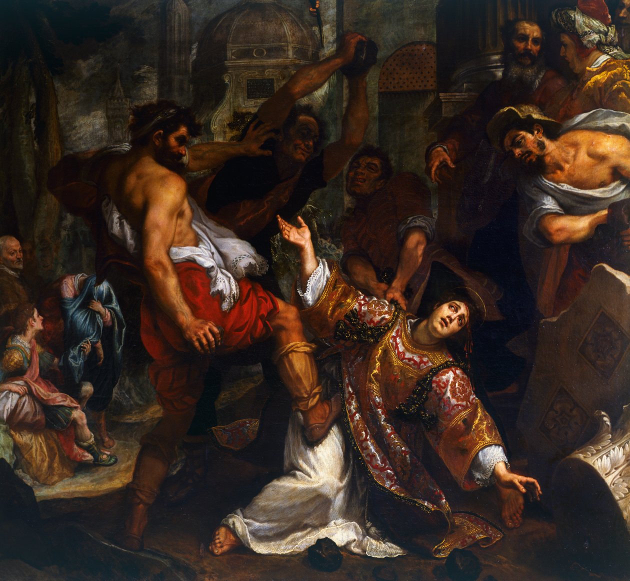 Martyrium des hl. Stephanus, von Ludovico Cardi genannt il Cigoli (1559-1613) von Ludovico Cardi