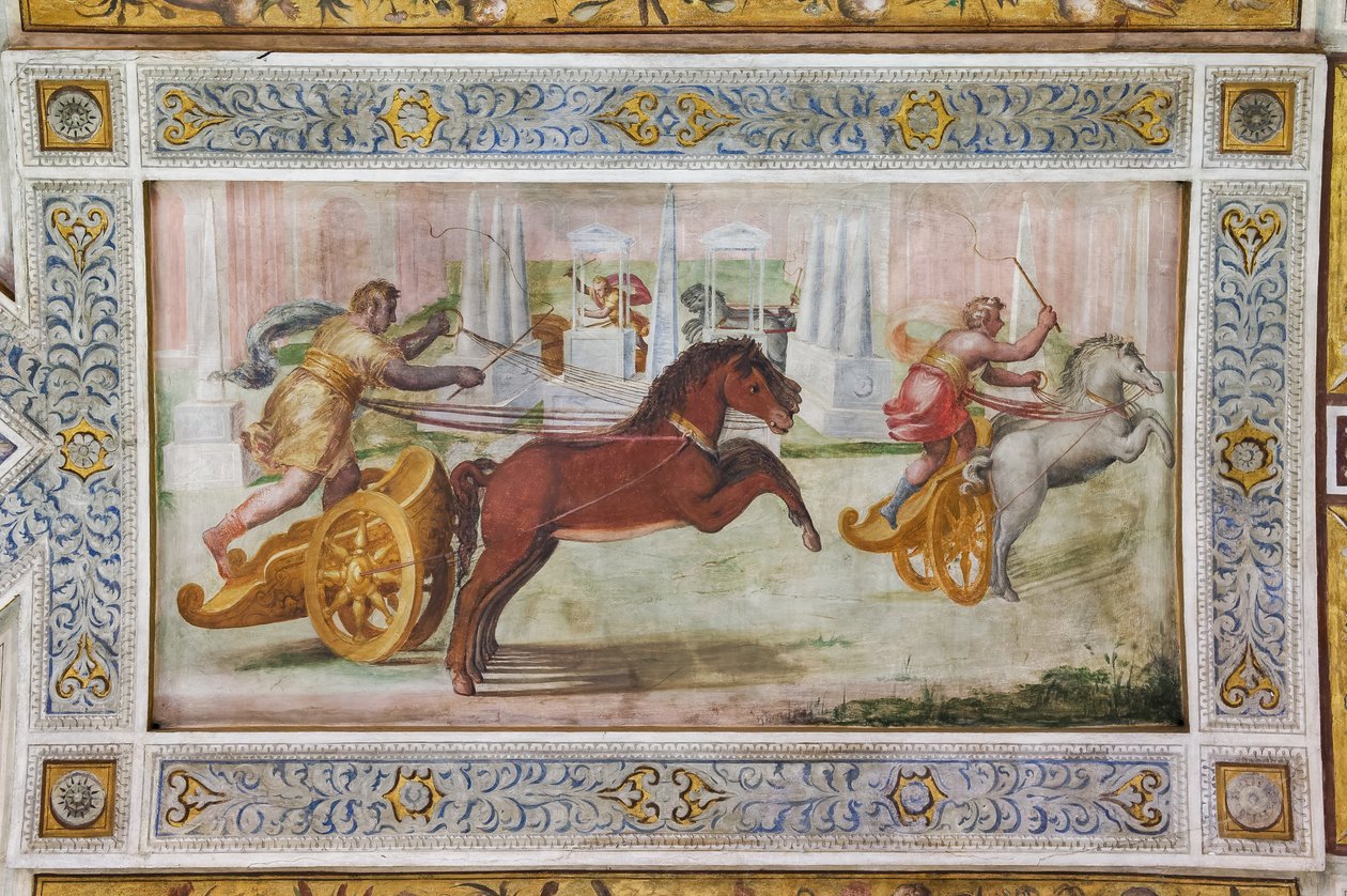 Das Rennen der Quadriga (Detail) von Ludovico Settevecchi