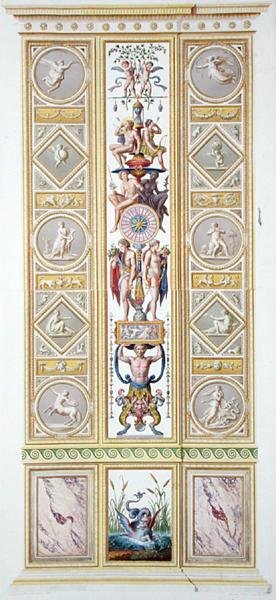 Tafel aus der Raphael-Loggia im Vatikan, aus 