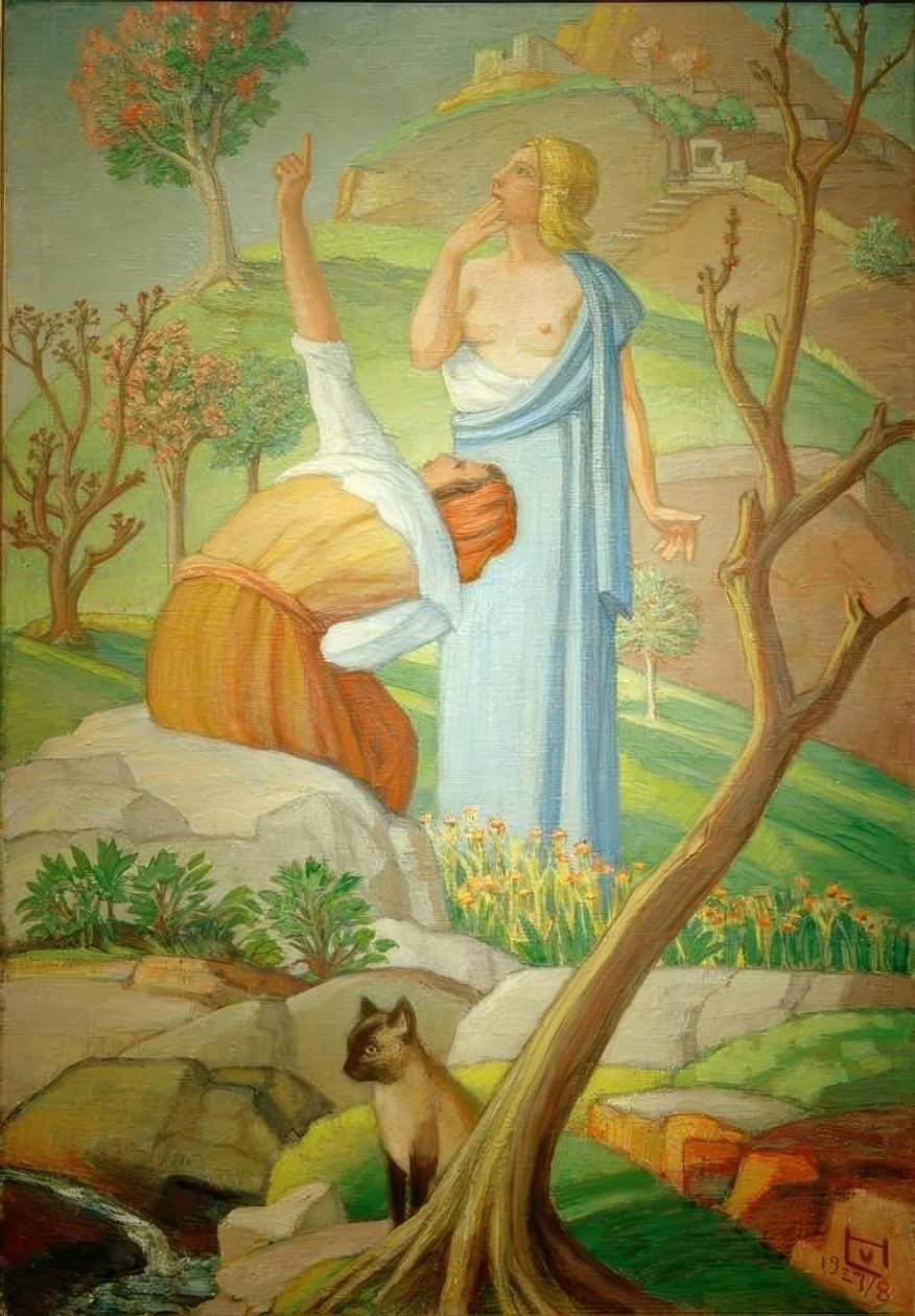 Der Falke von Ludwig von Hofmann