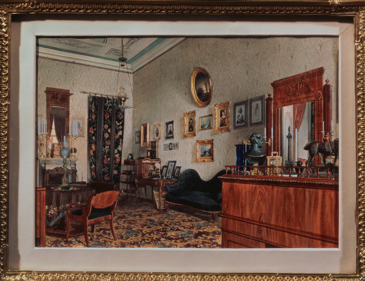 Das Arbeitszimmer von Michail Obreskov von Luigi Premazzi