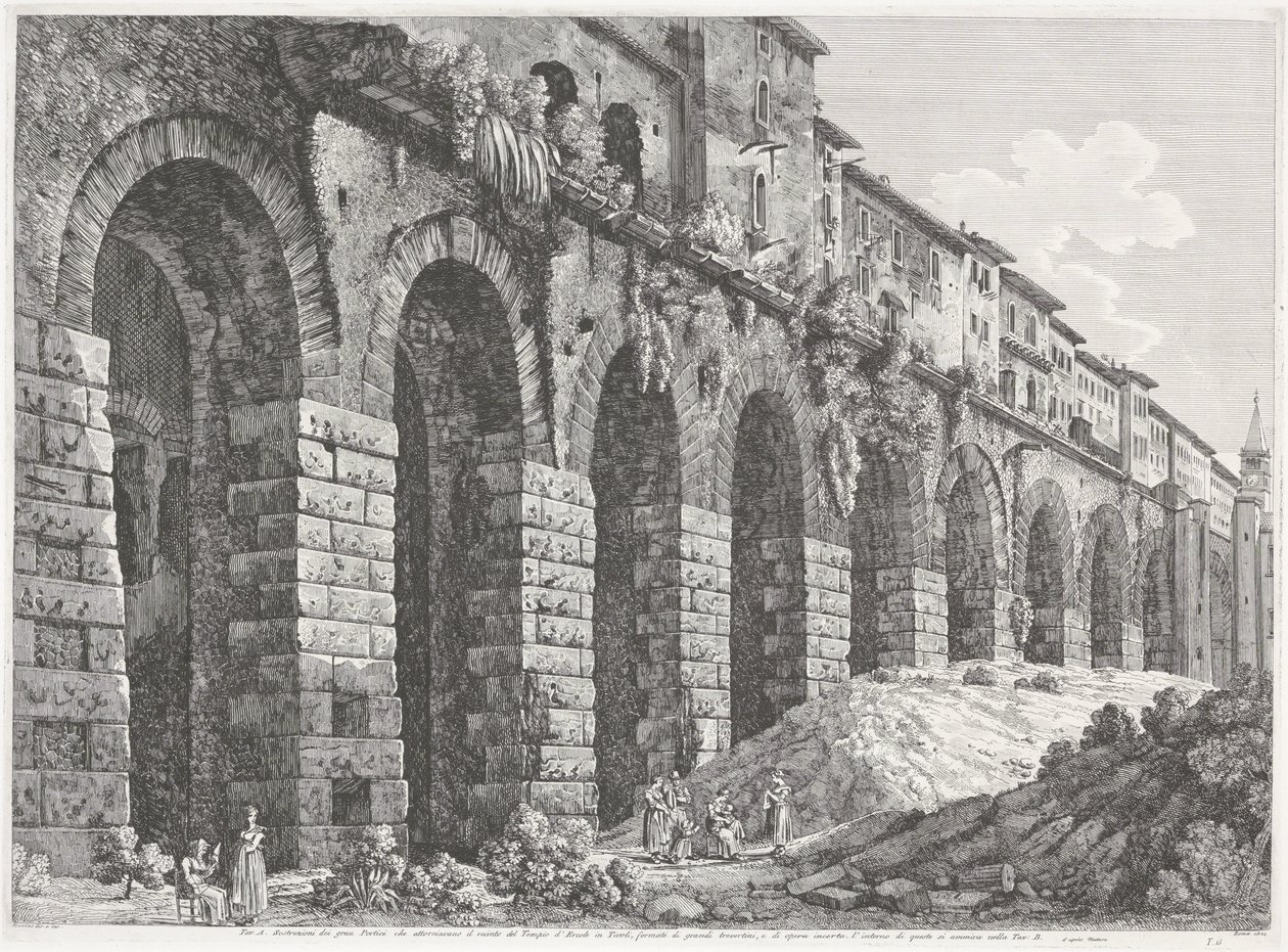 Der Tempel des Hercules Victor in Tivoli von Luigi Rossini