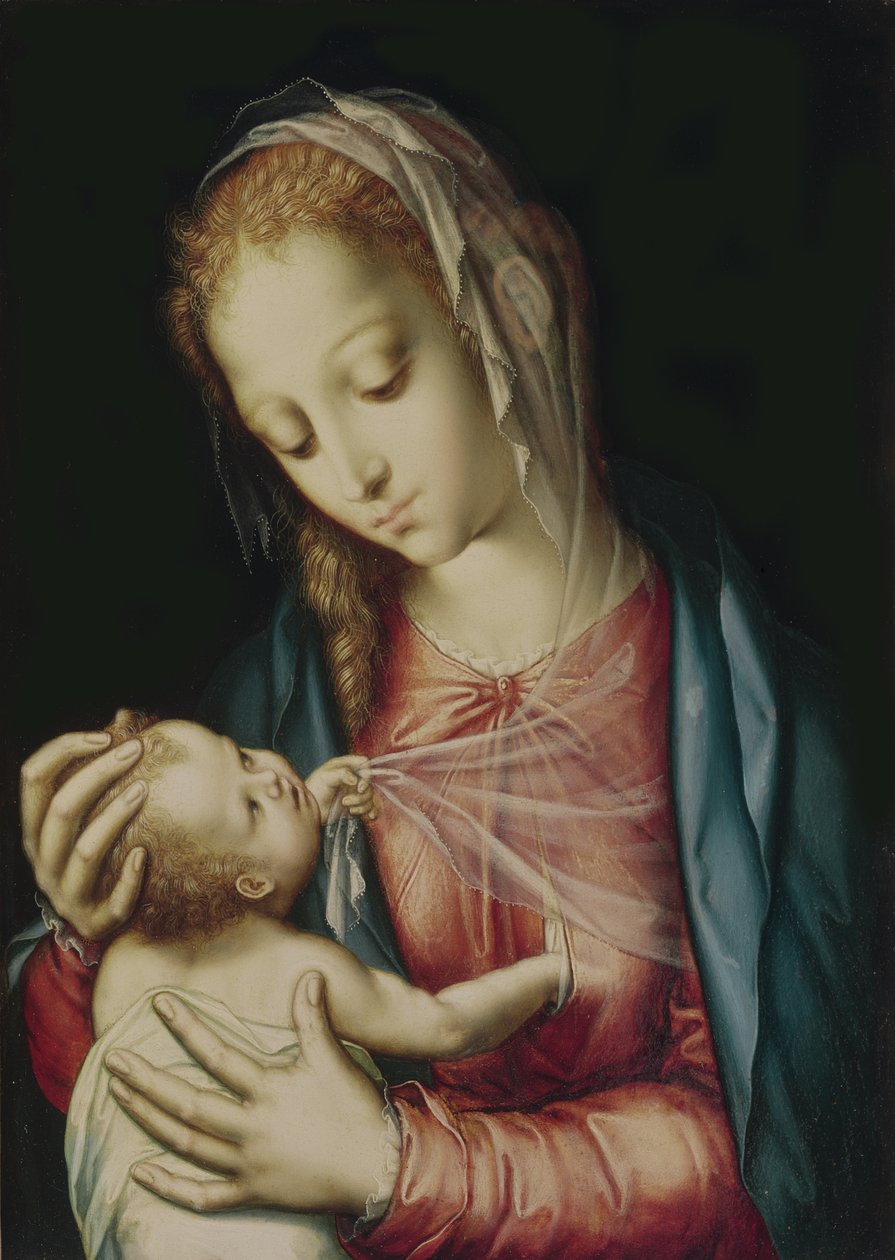 Die Jungfrau und das Kind, ca. 1565-70 von Luis de Morales