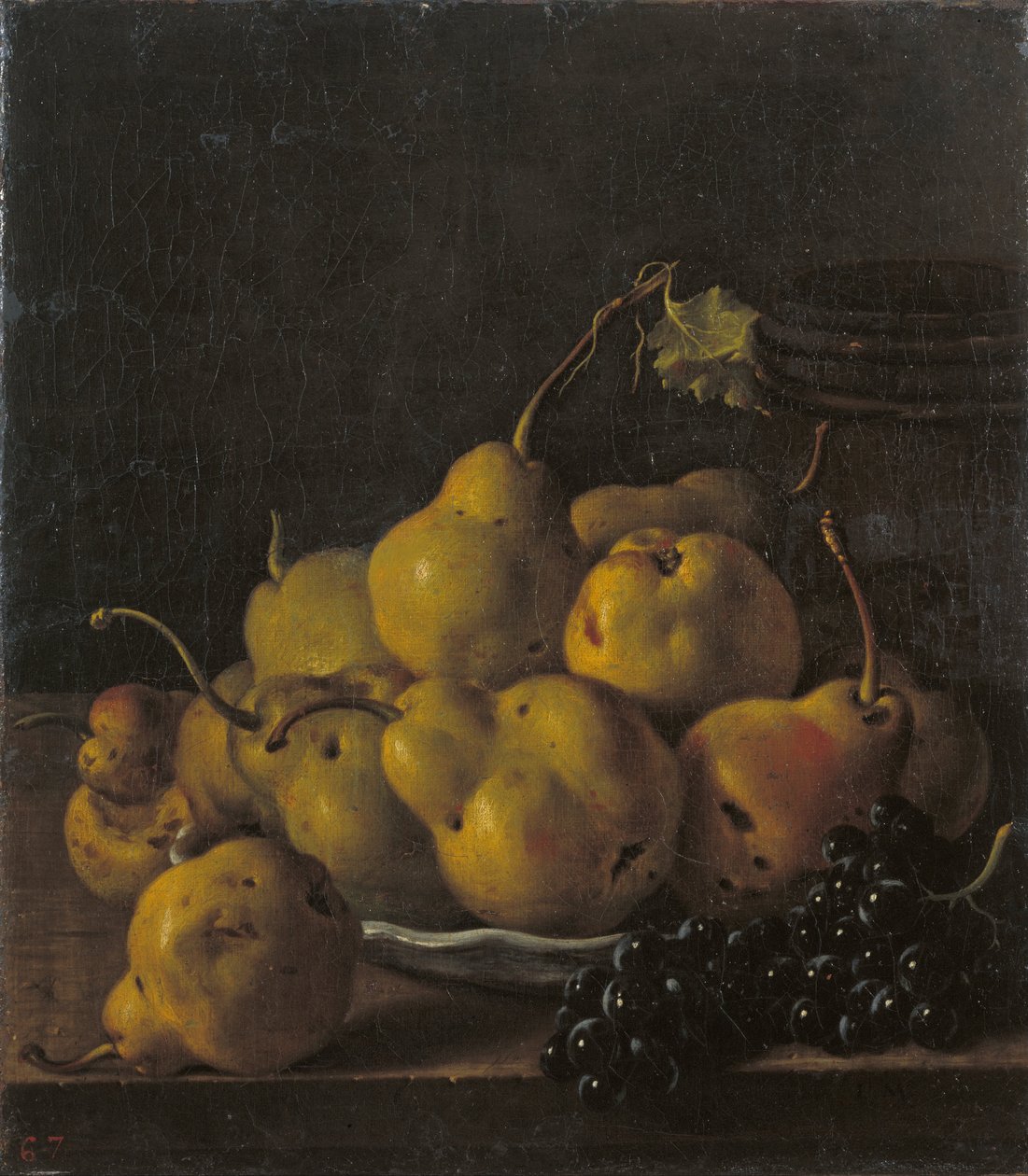 Stillleben mit Birnen und Trauben von Luis Egidio Melendez