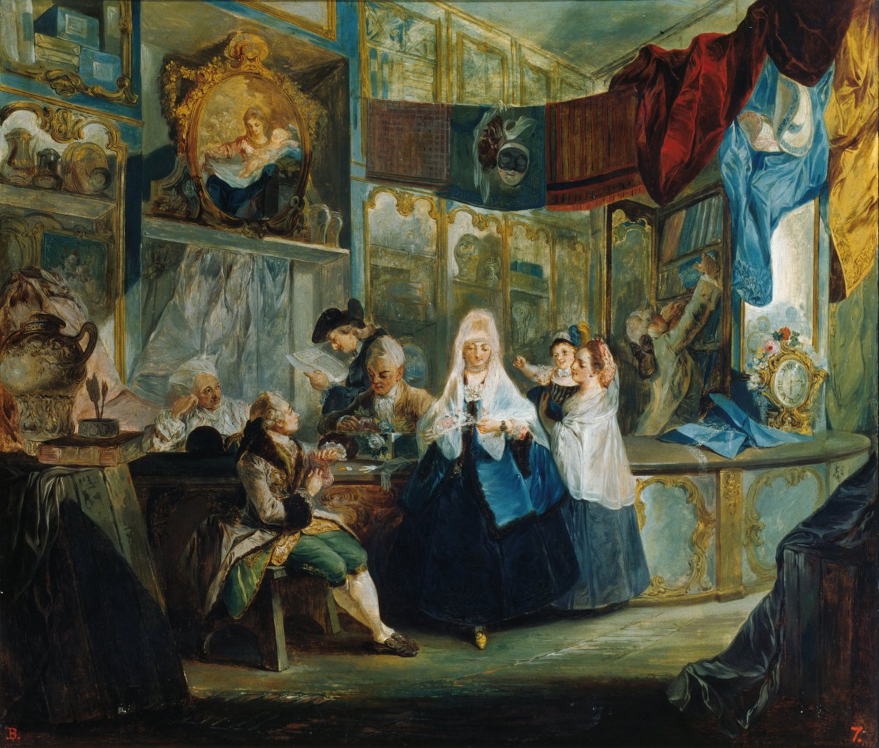 Das Geschäft des Antiquars Geniani von Luis Paret y Alcazar