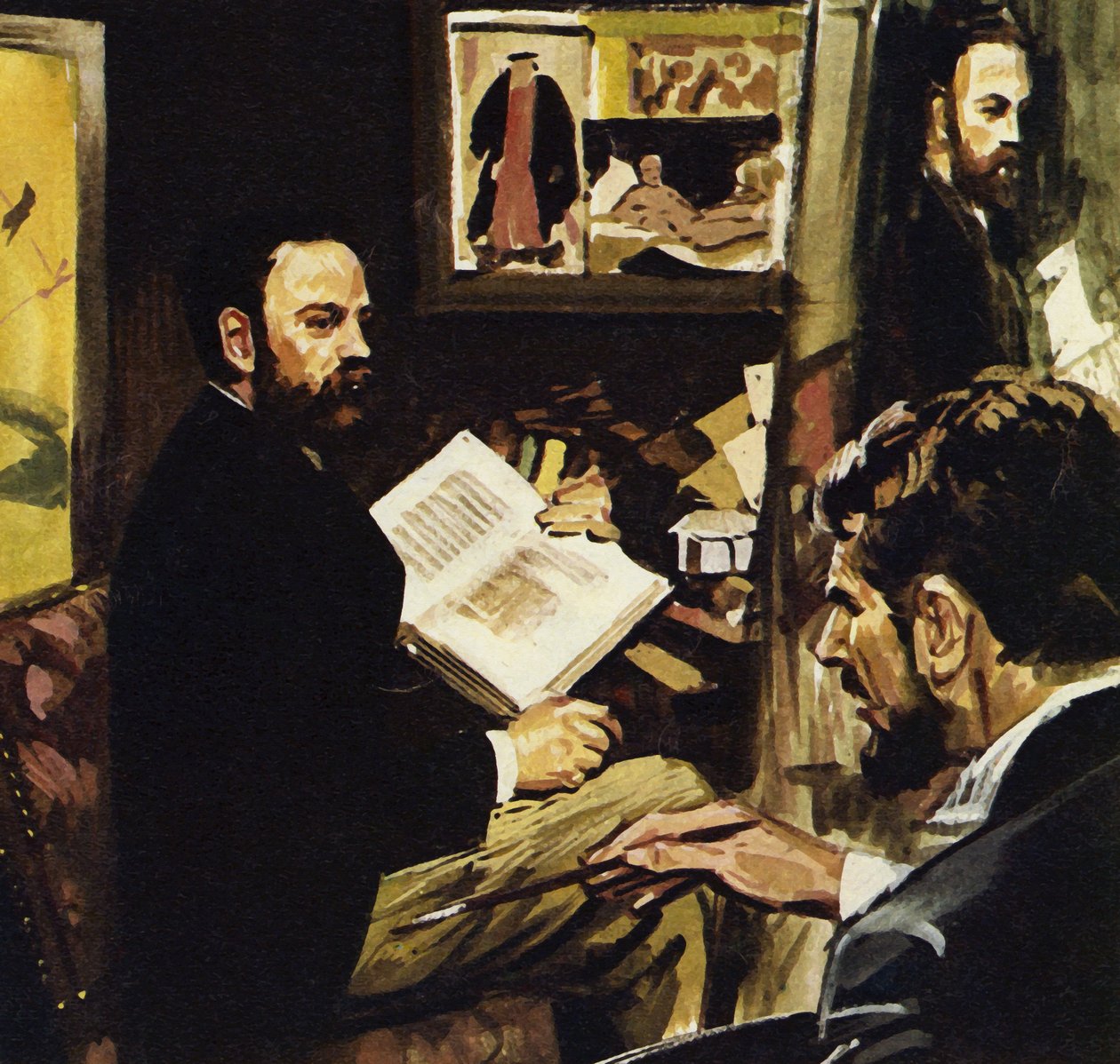 Emile Zola sagte voraus, dass Manets Werk im Louvre hängen würde von Luis Arcas Brauner