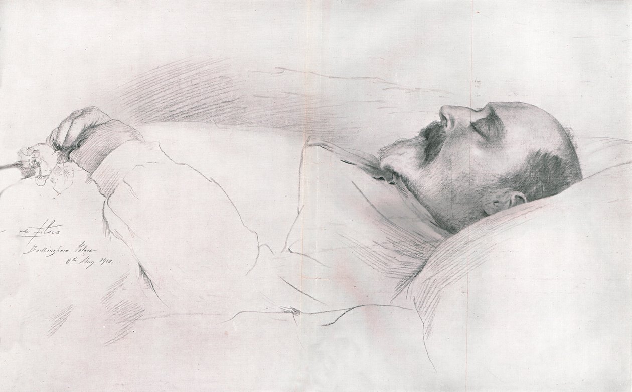 Seine Majestät König Edward VII. im Tod, 1910 von Luke Fildes