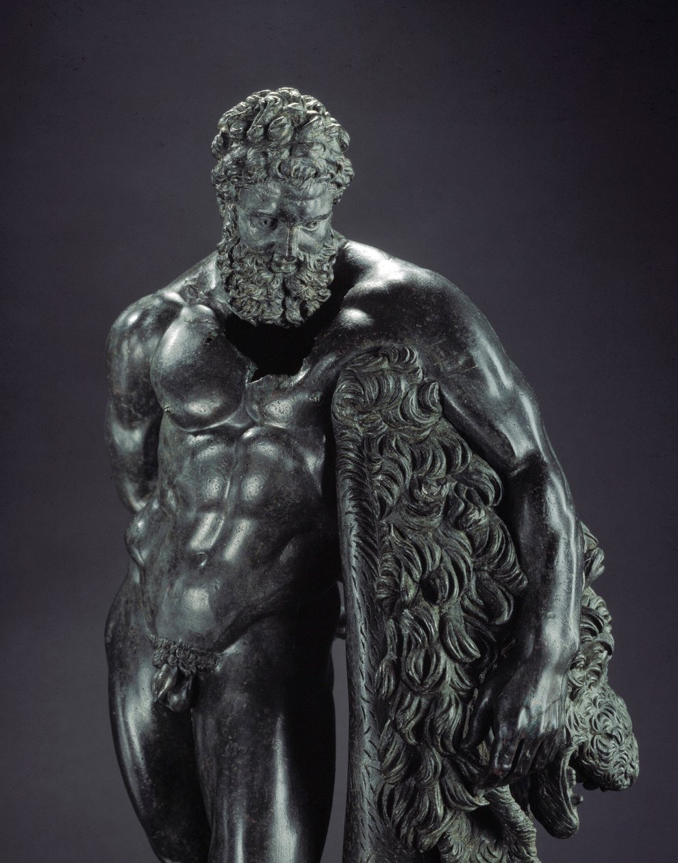 Griechische Kunst: Herakles in Ruhe (Detail) von Lysippos (attributed to)