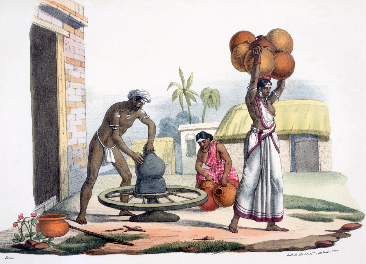 Ein Töpfer, 1827-35 von M.E. Burnouf