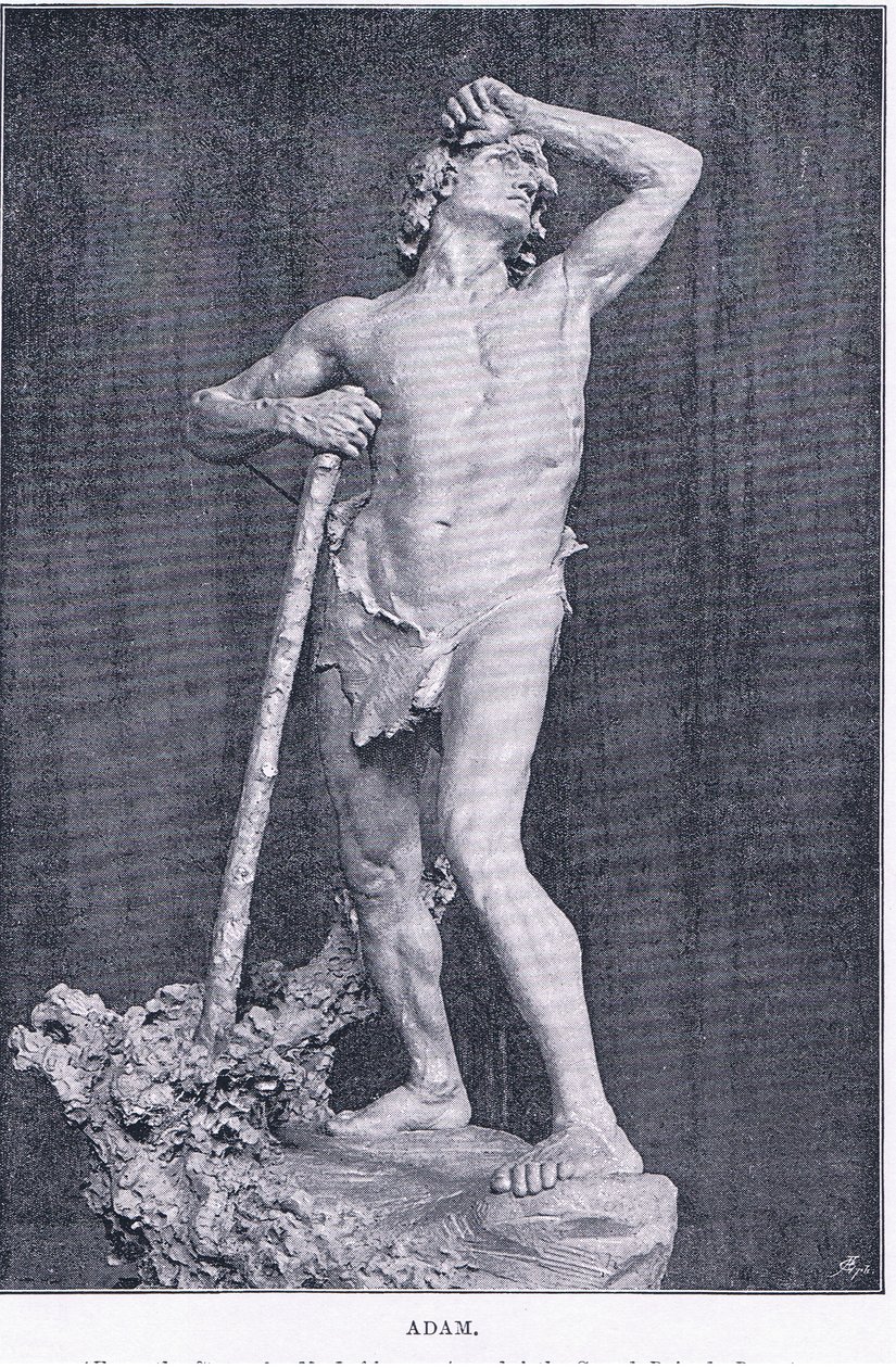 Adam, aus The Magazine of Art 1893, Cassell and Company von M. Lavergne