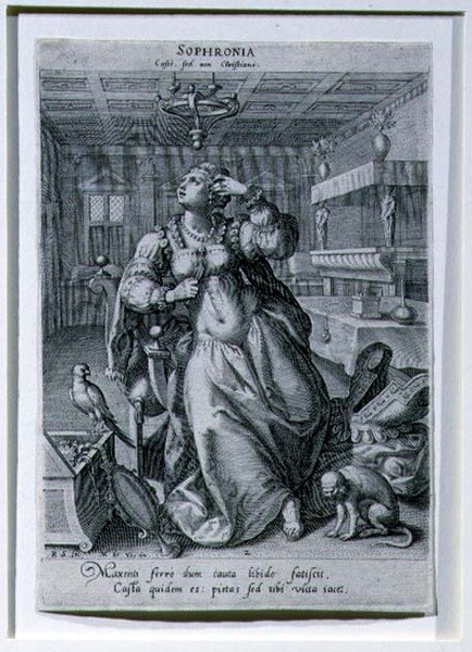 Sophronia, aus einer Serie darstellend 