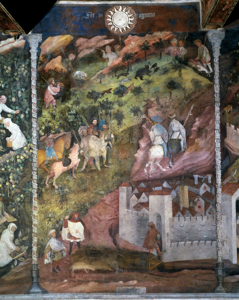 Monat November (Detail) aus dem Zyklus der Monate von Maestro (attr. to) Venceslao