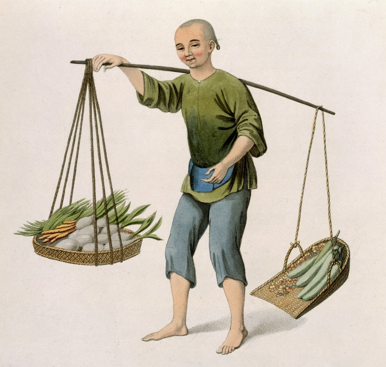 Ein Junge mit Gemüse, Tafel 54 aus 