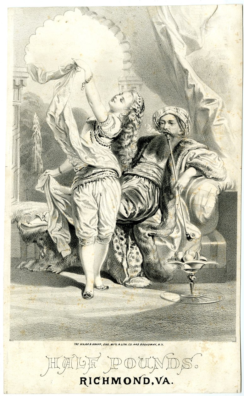 Halbe Pfund, Richmond, VA [Tabakwerbung] von Major and Knapp Sarony