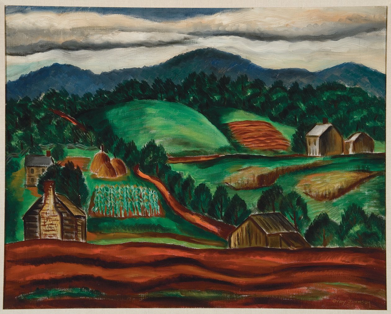 Südliche Landschaft Nr. 4 von Malvin Gray Johnson