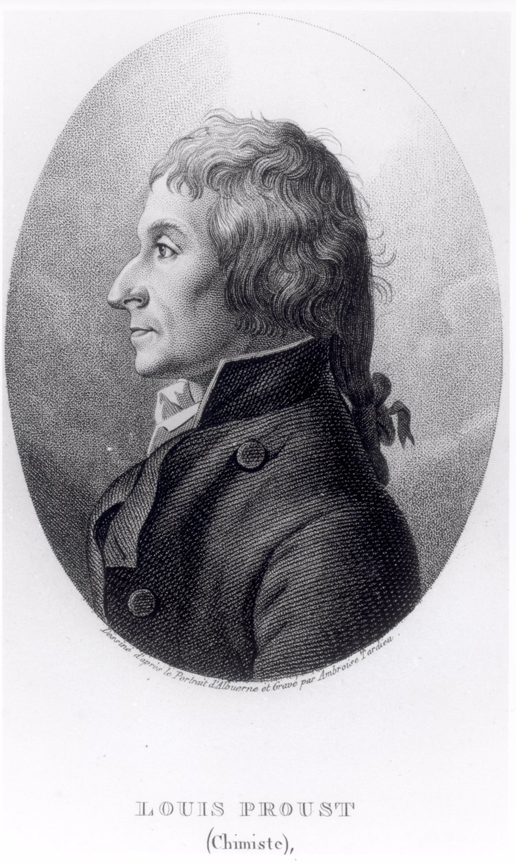 Joseph Louis Proust (1754-1826) graviert von Ambroise Tardieu (1788-1841) von Manuel Albuerne