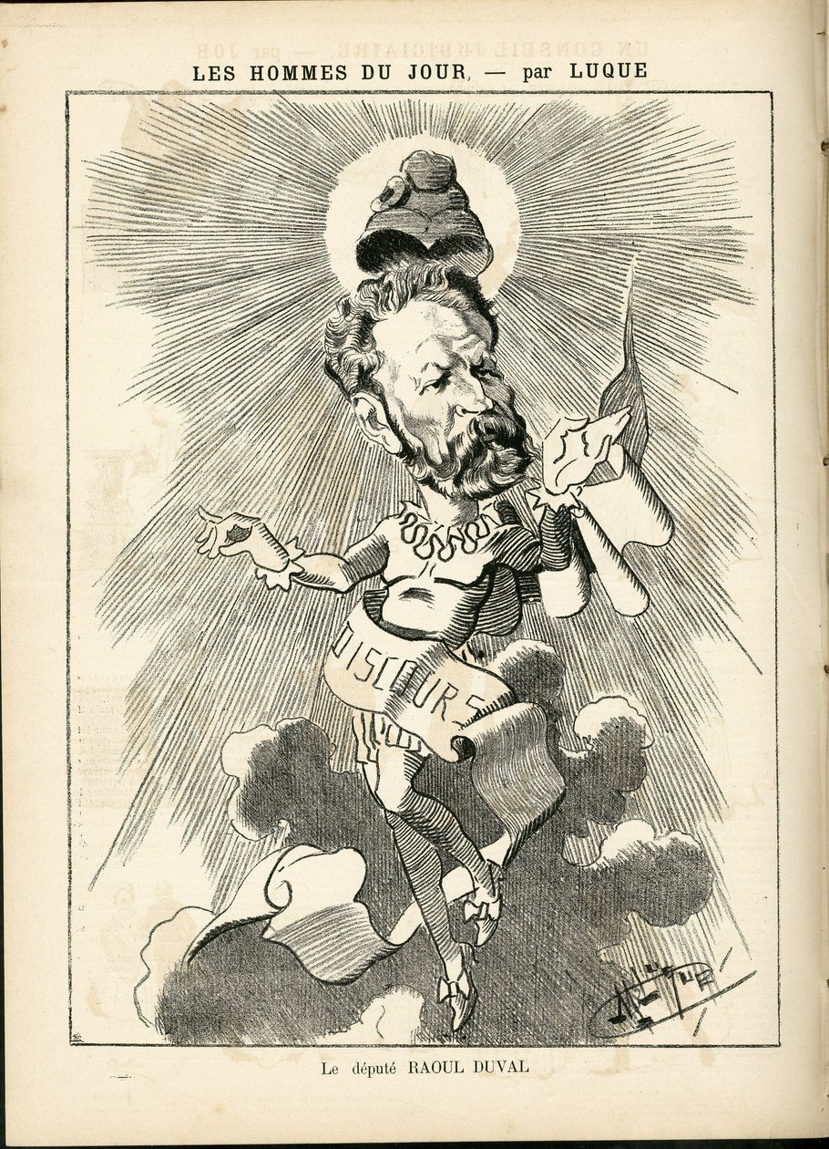 Illustration von Manuel Luque (1854-1919) in La Caricature (1880) von Manuel Luque