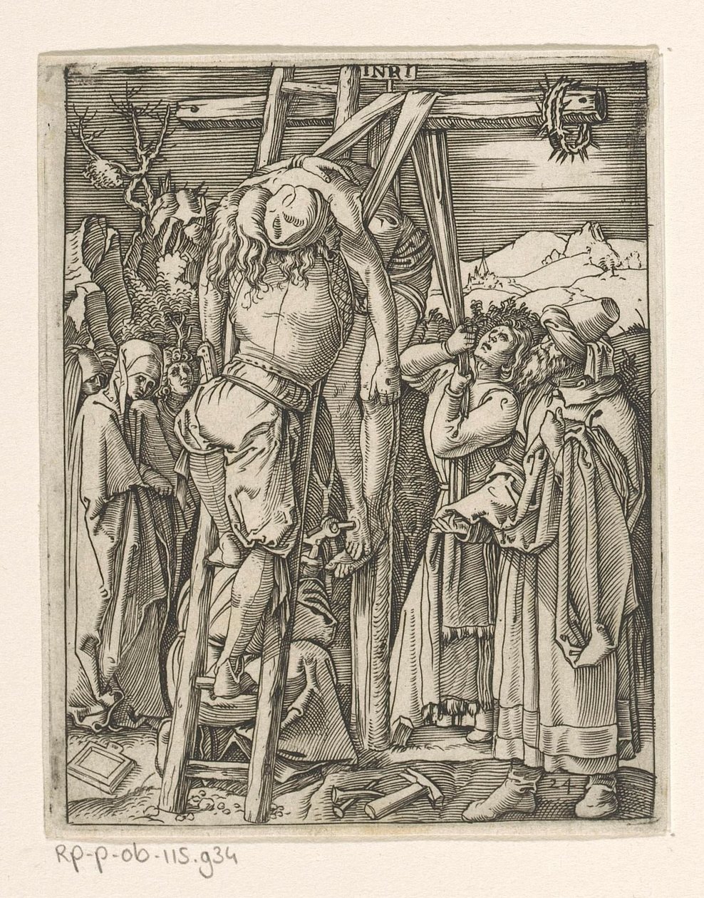 Kreuzabnahme von Marcantonio Raimondi