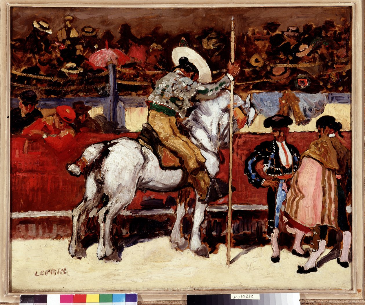 Picador und Matador in der Stierkampfarena von Marcel Leprin