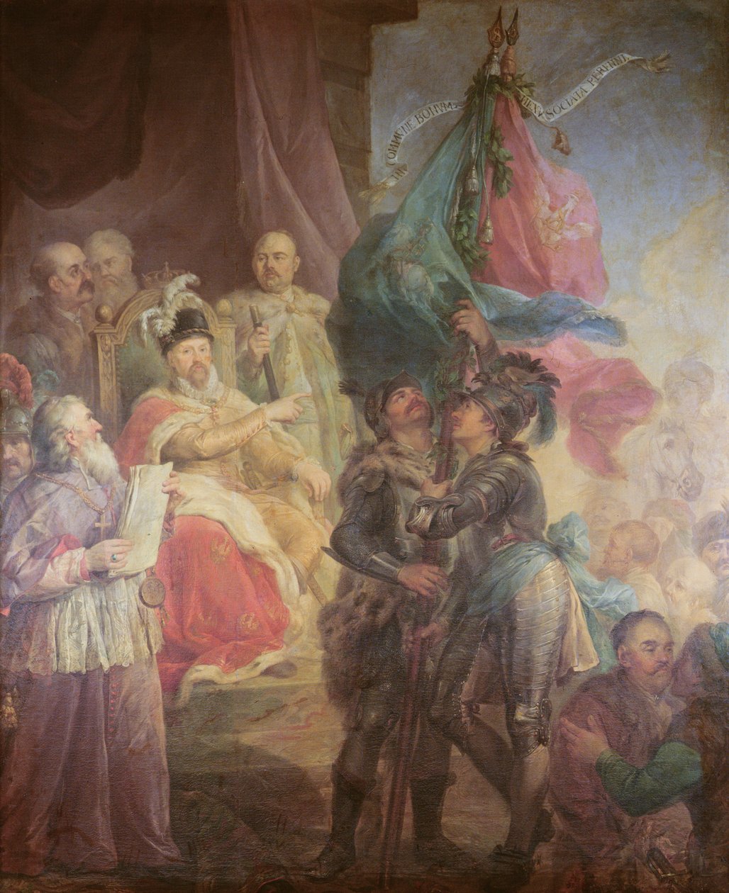 Die Union von Litauen mit Polen im Jahr 1569, 1783-85 von Marcello Bacciarelli