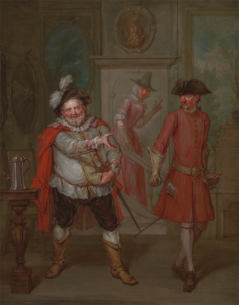 Szene aus Shakespeares "Henry IV, Teil I" von Marcellus Laroon the Younger