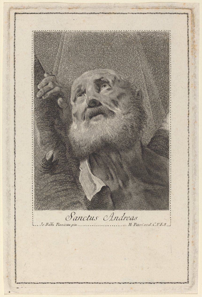 Heiliger Andreas von Marco Alvise Pitteri after Giovanni Battista Piazzetta