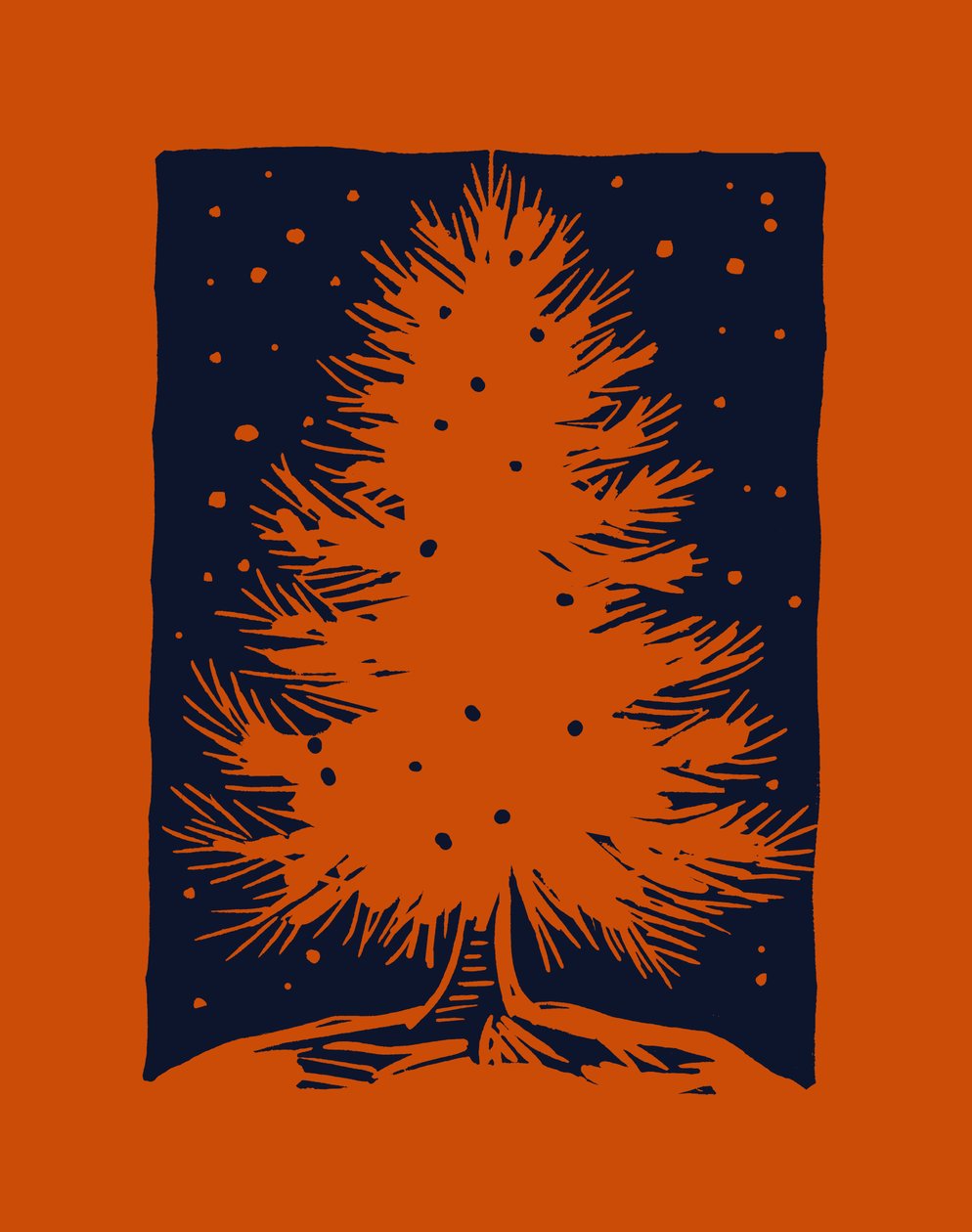 Roter Weihnachtsbaum, 2023 von Marco Campedelli