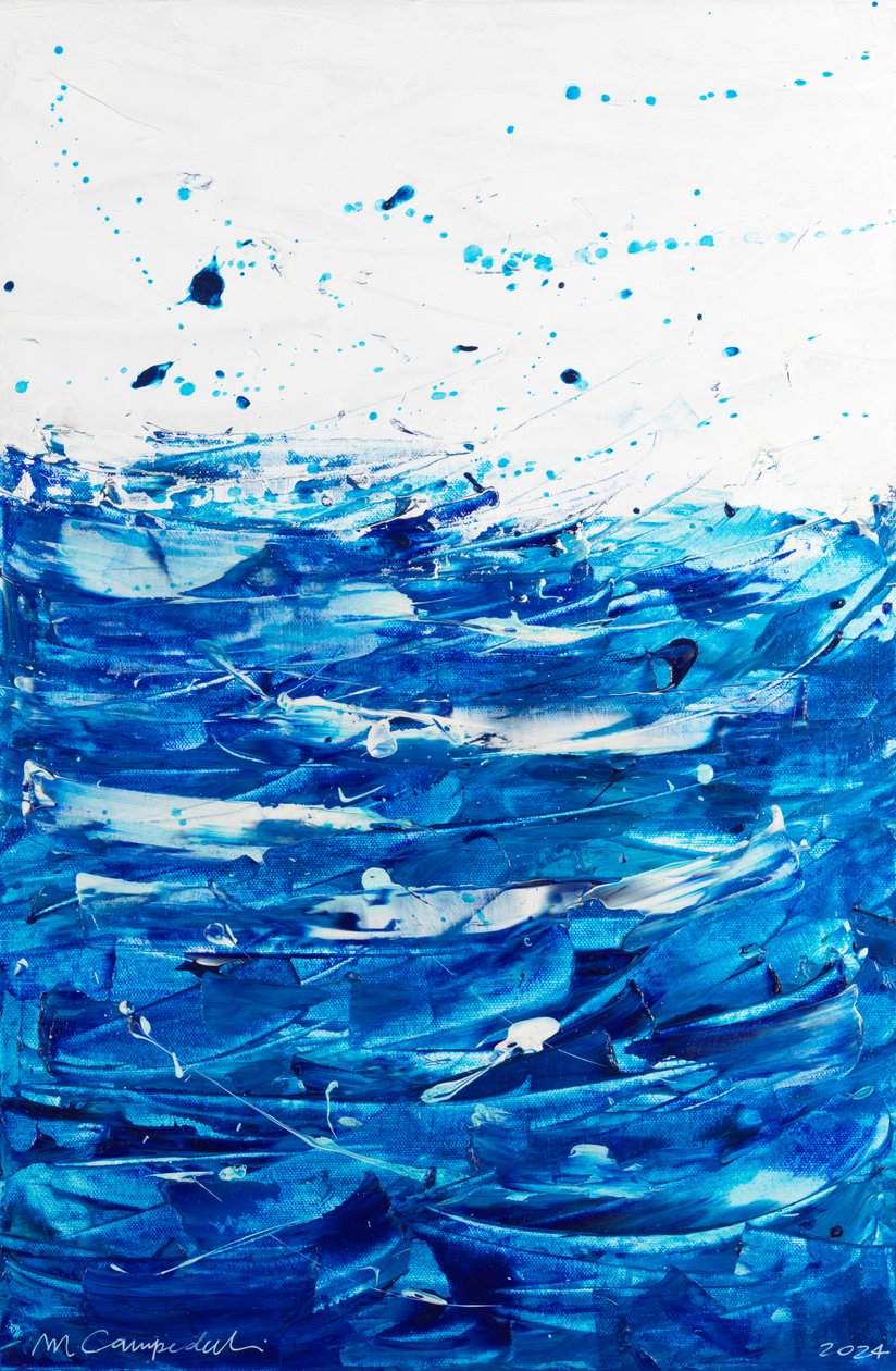 Die blaue Welle, 2024 von Marco Campedelli