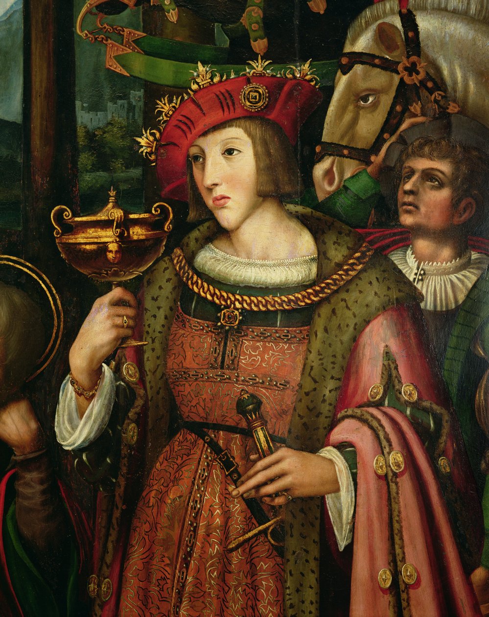 Karl V. (1500-1558) von Spanien (Detail) von Marco Cardisco