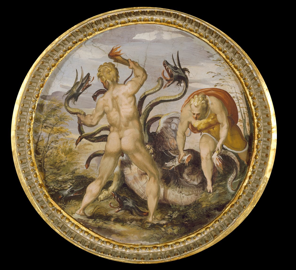 Herkules und die Hydra von Lerna von Marco Marchetti