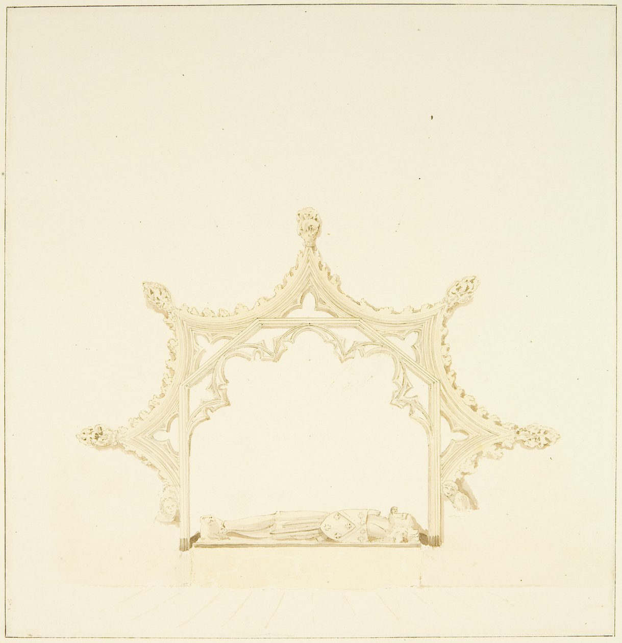Grab von Maurice, 7. Earl of Berkeley, in der Kathedrale von Bristol von Marcus H. Homes