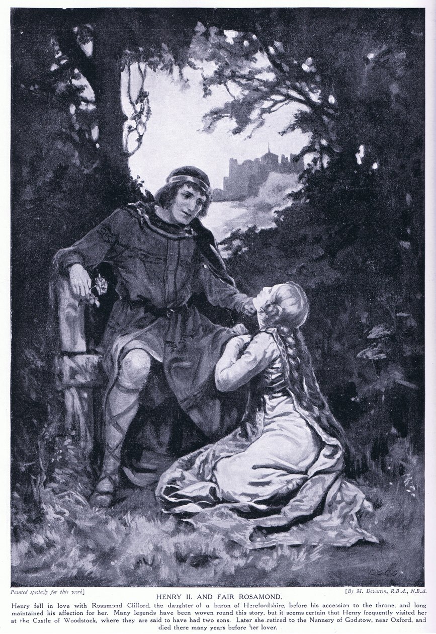 Heinrich II. und schöne Rosamund von Margaret Dovaston