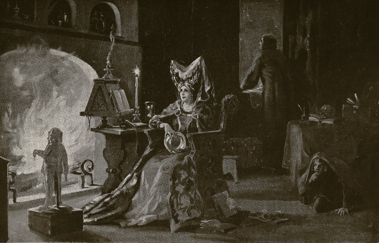 Die Herzogin von Gloucester praktiziert Zauberei, Illustration aus 