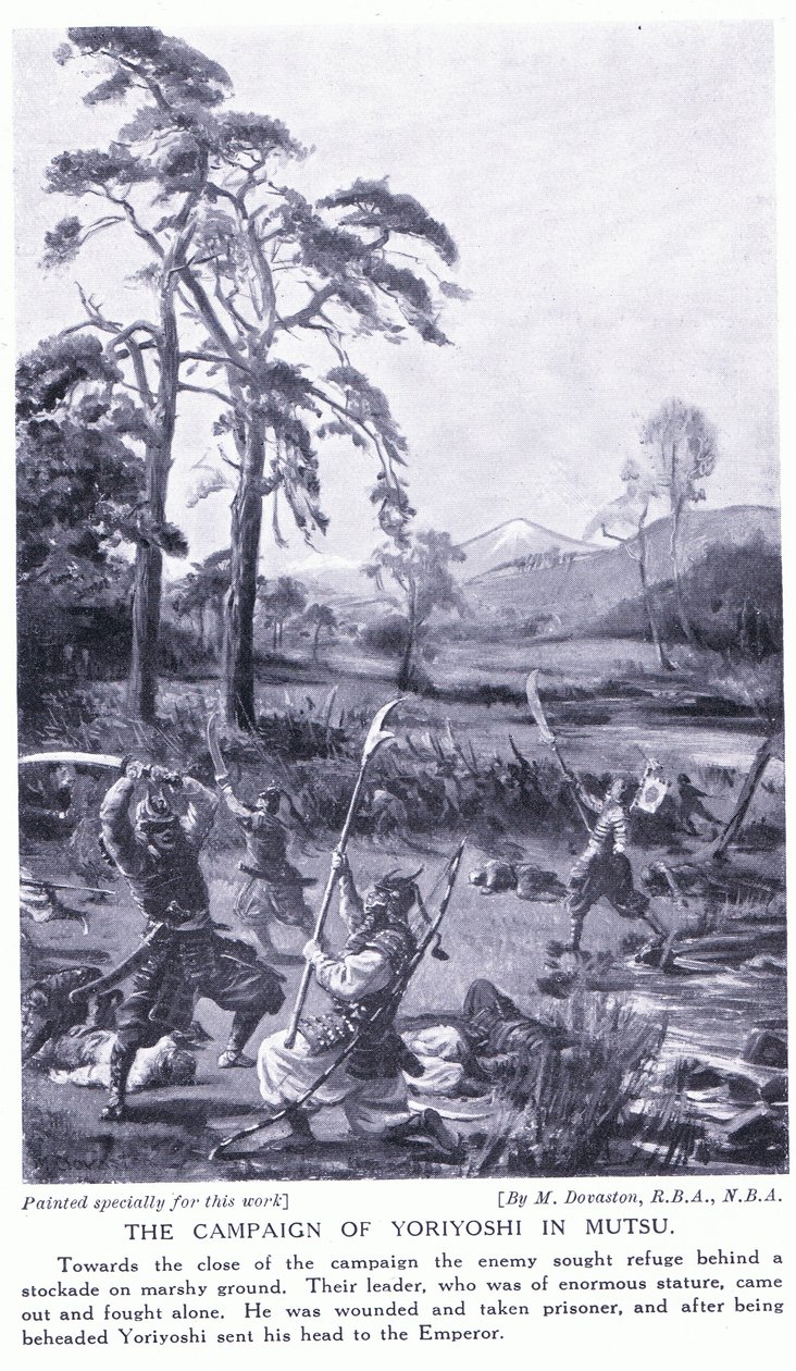 Der Feldzug von Yoriyoshi in Mutsu von Margaret Dovaston