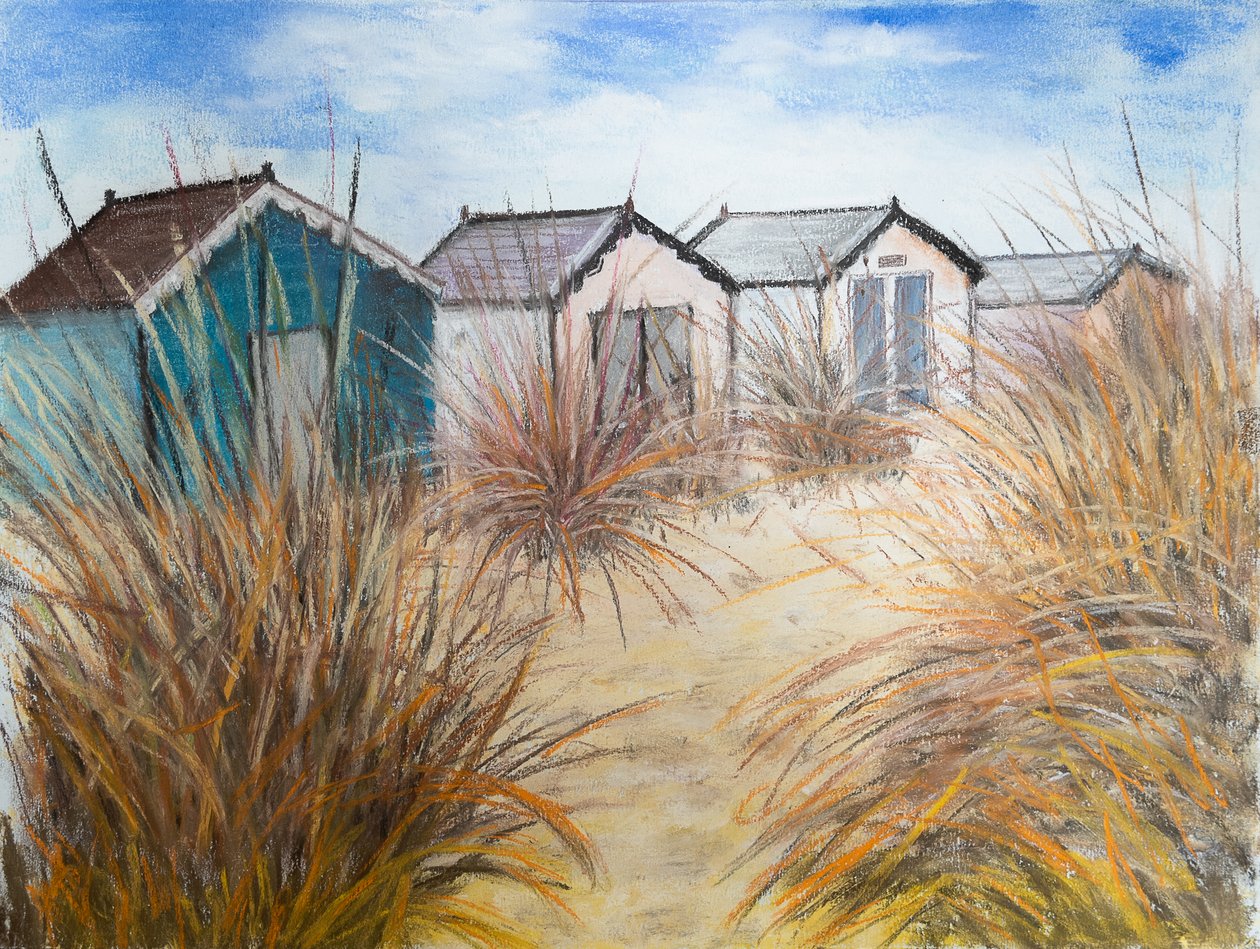 Strandhütten, Cornwall, 2022 von Margo Starkey