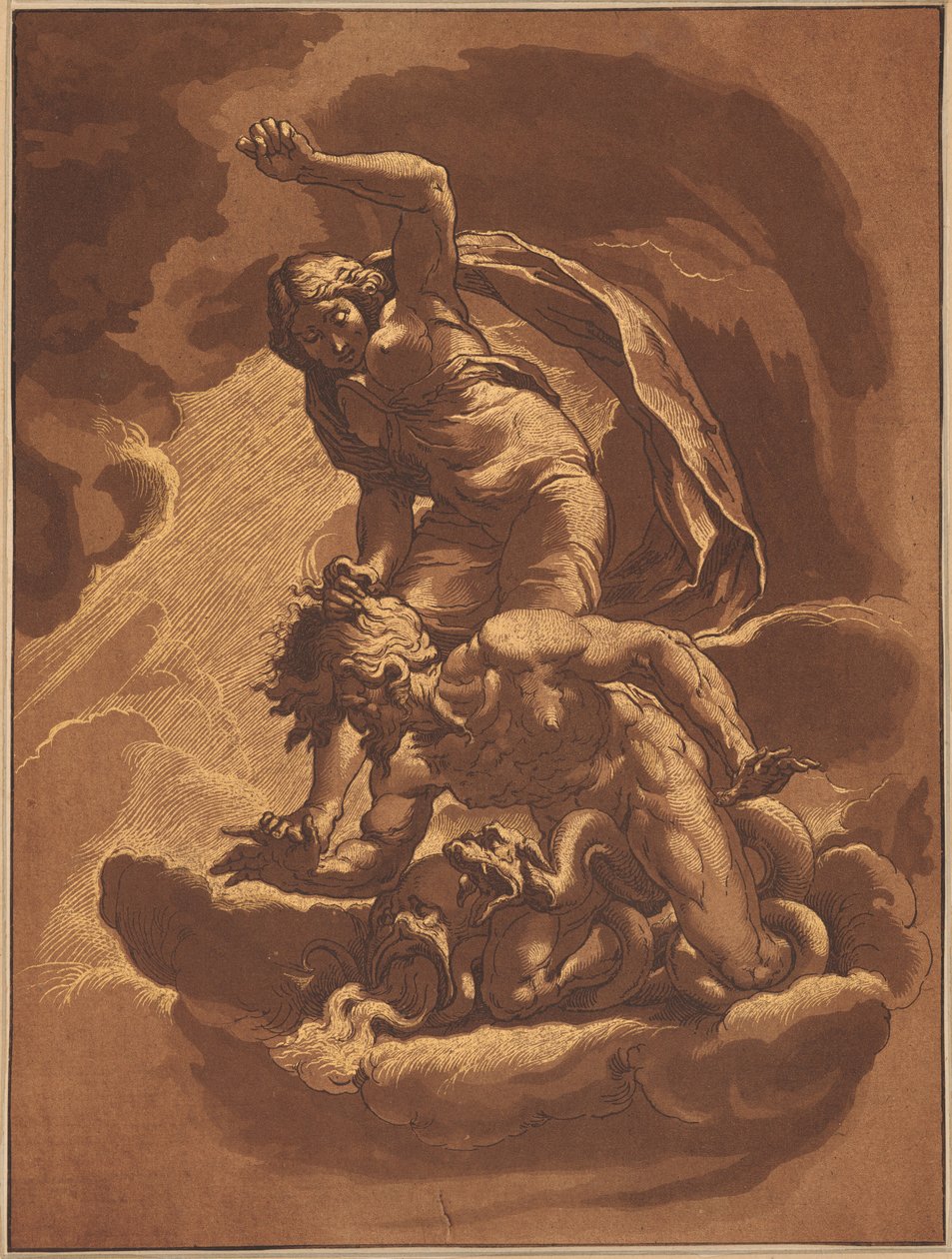 Der Triumph der Wahrheit über den Neid von Maria Catharina Prestel after Jacopo Ligozzi