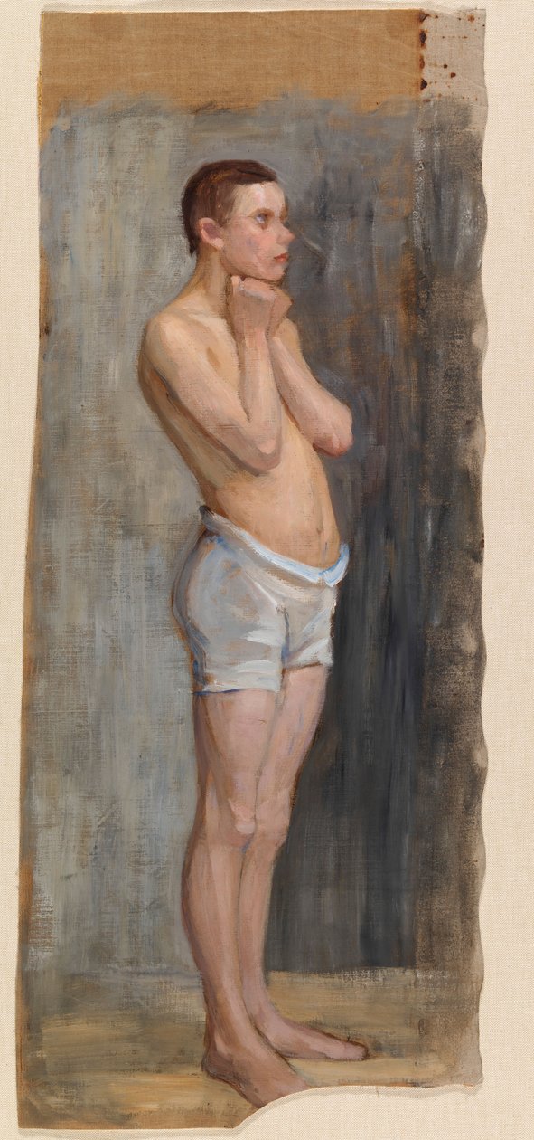 Aktstudie, stehender Junge von Maria Wiik