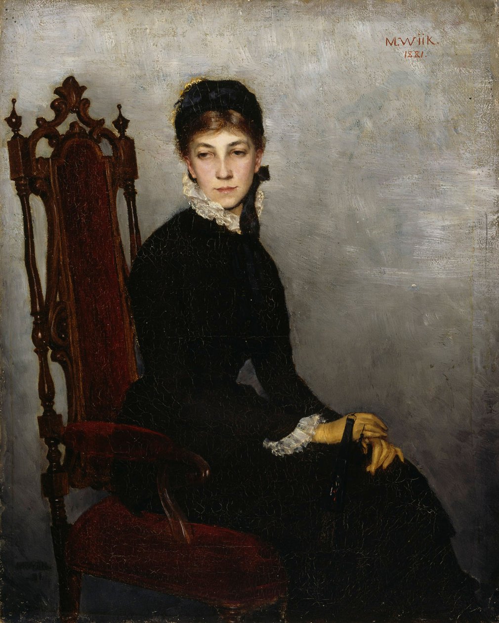 Porträt von Hilda Wiik von Maria Wiik