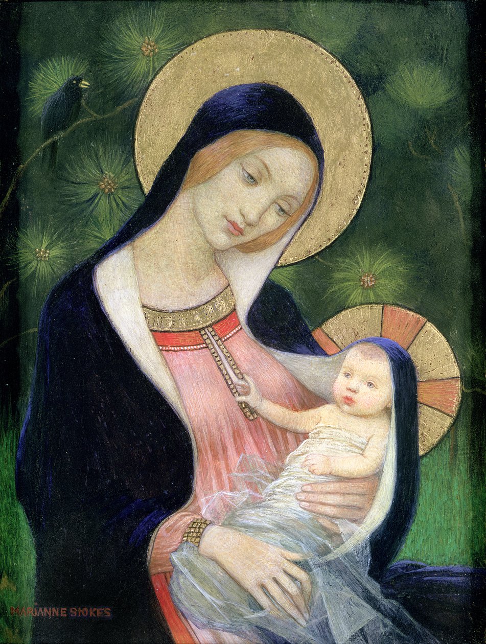 Madonna der Tanne, 1925 von Marianne Stokes