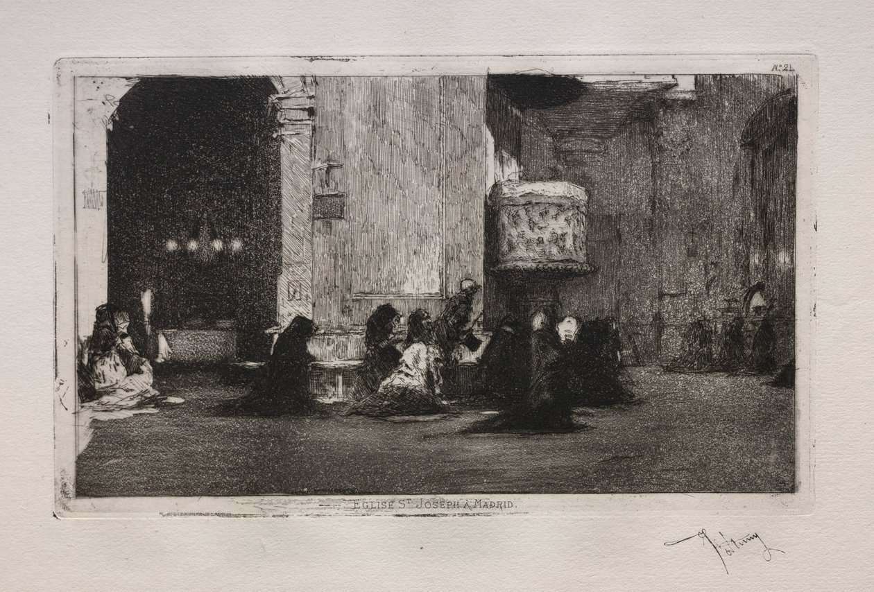 Eglise St. Joseph in Madrid von Mariano José María Bernardo Fortuny y Carbó